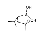 (R)-1-acetamido-2-methylpropane-1-boronic acid结构式