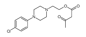 2-[4-(4-chlorophenyl)piperazin-1-yl]ethyl 3-oxobutanoate结构式