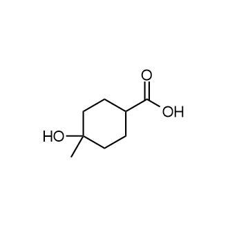 4-Hydroxy-4-methylcyclohexane-1-carboxylic acid Structure