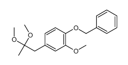 4-(2,2-dimethoxypropyl)-2-methoxy-1-phenylmethoxybenzene Structure