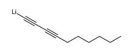 deca-1,3-diyn-1-yllithium结构式