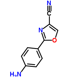 2-(4-Aminophenyl)-1,3-oxazole-4-carbonitrile结构式