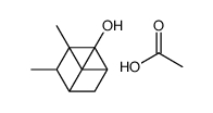 acetic acid,2,6,6-trimethylbicyclo[3.1.1]heptan-4-ol结构式