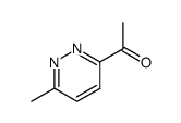 Ethanone, 1-(6-methyl-3-pyridazinyl)- (9CI) structure