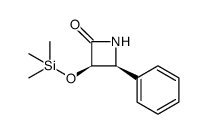 2-Azetidinone, 4-phenyl-3-[(trimethylsilyl)oxy]-, (3R,4S)结构式