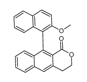 10-(2-methoxynaphthalen-1-yl)-3,4-dihydro-1H-benzo[g]isochromen-1-one结构式