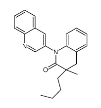 3-butyl-3-methyl-1-quinolin-3-yl-4H-quinolin-2-one结构式