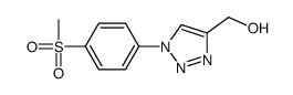 [1-(4-methylsulfonylphenyl)triazol-4-yl]methanol Structure
