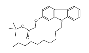 tert-butyl 2-(9-decylcarbazol-2-yl)oxyacetate Structure