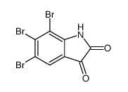 5,6,7-tribromo-1H-indole-2,3-dione结构式