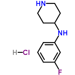 N-(3-Fluorophenyl)piperidin-4-amine hydrochloride Structure