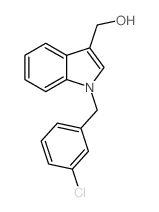 [1-[(3-chlorophenyl)methyl]indol-3-yl]methanol Structure