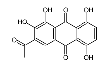 3-acetyl-1,2,5,8-tetrahydroxyanthracene-9,10-dione结构式
