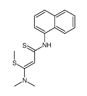 3-(dimethylamino)-3-(methylthio)-N-(naphthalen-1-yl)prop-2-enethioamide结构式