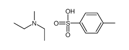 N-ethyl-N-methylethanamine,4-methylbenzenesulfonic acid结构式