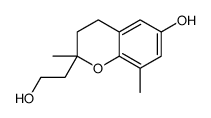 2-(2-hydroxyethyl)-2,8-dimethyl-3,4-dihydrochromen-6-ol结构式