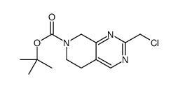 tert-butyl 2-(chloromethyl)-6,8-dihydro-5H-pyrido[3,4-d]pyrimidine-7-carboxylate Structure
