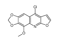 9-chloro-4-methoxy-[1,3]dioxolo[4,5-g]furo[2,3-b]quinoline Structure