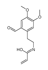 N-[2-(2-formyl-4,5-dimethoxyphenyl)ethyl]prop-2-enamide结构式