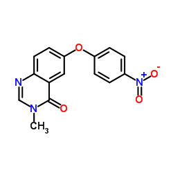 3-Methyl-6-(4-nitrophenoxy)-4(3H)-quinazolinone Structure