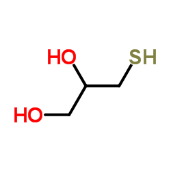 3-Mercaptopropane-1,2-diol Structure