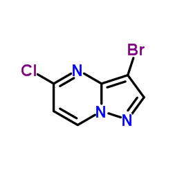 3-溴-5-氯吡唑并[1,5-a]嘧啶结构式