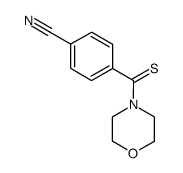 4-(morpholine-4-carbonothioyl)benzonitrile Structure