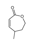 5-methyl-6,7-dihydro-5H-oxepin-2-one Structure