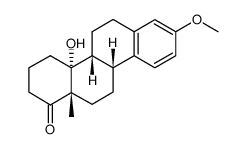 (9β)-14-Hydroxy-3-methoxy-D-homoestra-1,3,5(10)-trien-17a-one Structure