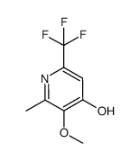 3-methoxy-2-methyl-6-(trifluoromethyl)pyridin-4-ol Structure
