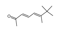 (3E,5E)-6,7,7-trimethyl-octa-3,5-dien-2-one结构式