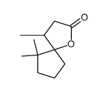 4,6,6-trimethyl-1-oxa-spiro[4.4]nonan-2-one Structure