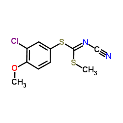 (3-Chloro-4-methoxyphenyl)methyl-cyanocarbonimidodithioate Structure