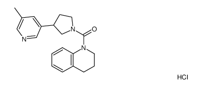 (3,4-dihydro-2H-quinolin-1-yl)[3-(5-methylpyridin-3-yl)pyrrolidin-1-yl]methanone hydrochloride结构式