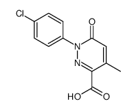 1-(4-chlorophenyl)-4-methyl-6-oxo-1,6-dihydropyridazine-3-carboxylic acid结构式