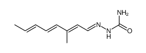 3-Methyl-octatrien-2,4,6-al-semicarbazon结构式