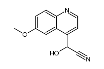 hydroxy-(6-methoxy-[4]quinolyl)-acetonitrile Structure