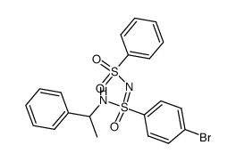 N-Benzolsulfonyl-4-brom-benzol-sulfonimidsaeure-(1)-<1-phenyl-aethylamid> Structure
