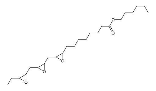 hexyl 3-[[3-[(3-ethyloxiranyl)methyl]oxiranyl]methyl]oxiran-2-octanoate Structure