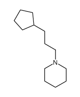 Piperidine, 1-(3-cyclopentylpropyl)- (6CI) Structure