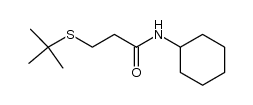 3-tert-butylsulfanyl-propionic acid cyclohexylamide Structure