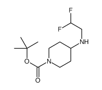 tert-butyl 4-(2,2-difluoroethylamino)piperidine-1-carboxylate Structure