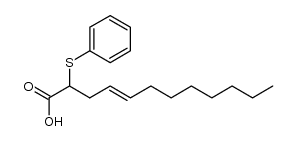 2-(phenylthio)dodec-4-enoic acid Structure