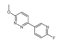 3-(6-fluoropyridin-3-yl)-6-methoxypyridazine Structure