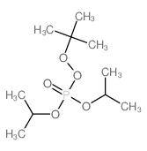 Phosphoroperoxoic acid,OO-(1,1-dimethylethyl) O,O-bis(1-methylethyl) ester (9CI) structure