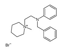 N-benzyl-N-[2-(1-methylpiperidin-1-ium-1-yl)ethyl]aniline,bromide Structure