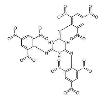 N,N',N''-tris(2,4,6-trinitrophenyl)-1,3,5-triazine-2,4,6-triamine结构式