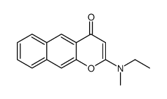 2-[ethyl(methyl)amino]benzo[g]chromen-4-one Structure