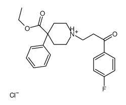 ethyl 1-[3-(4-fluorophenyl)-3-oxopropyl]-4-phenylpiperidin-1-ium-4-carboxylate,chloride结构式