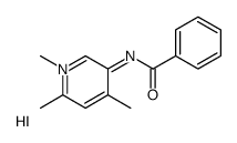 Pyridinium, 5-benzamido-1,2,4-trimethyl-, iodide结构式